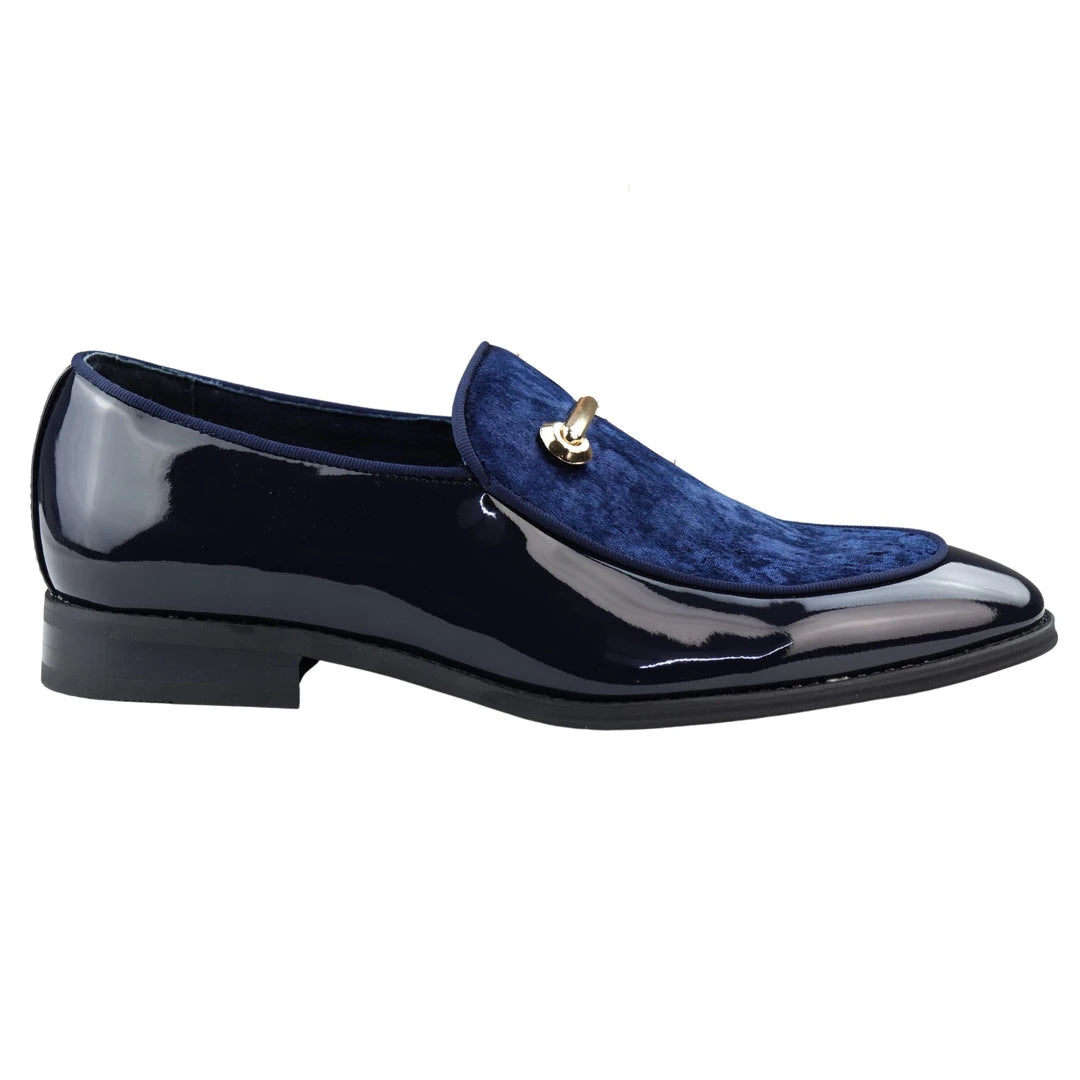 Velvet Moccasin Loafers for Men | Leather Lined Slip-On Formal Shoes.