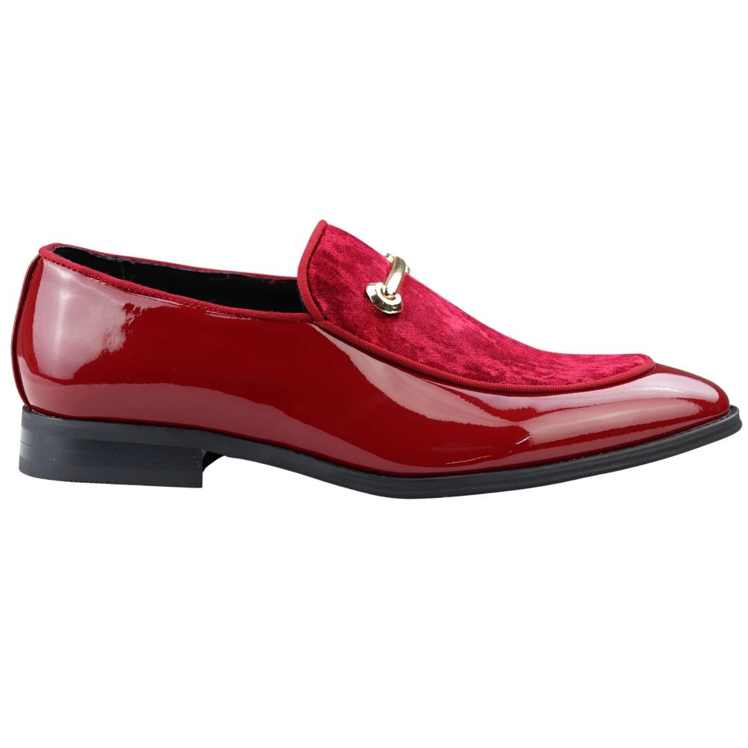 Velvet Moccasin Loafers for Men | Leather Lined Slip-On Formal Shoes.