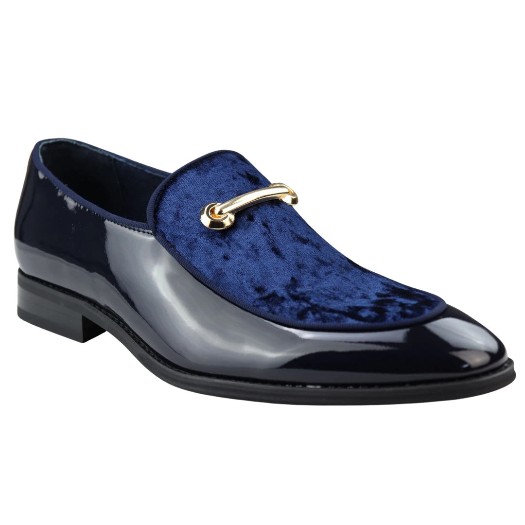 Velvet Moccasin Loafers for Men | Leather Lined Slip-On Formal Shoes.