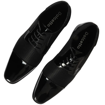 Men's Black Derby Shoes | Lace-Up Formal Footwear.