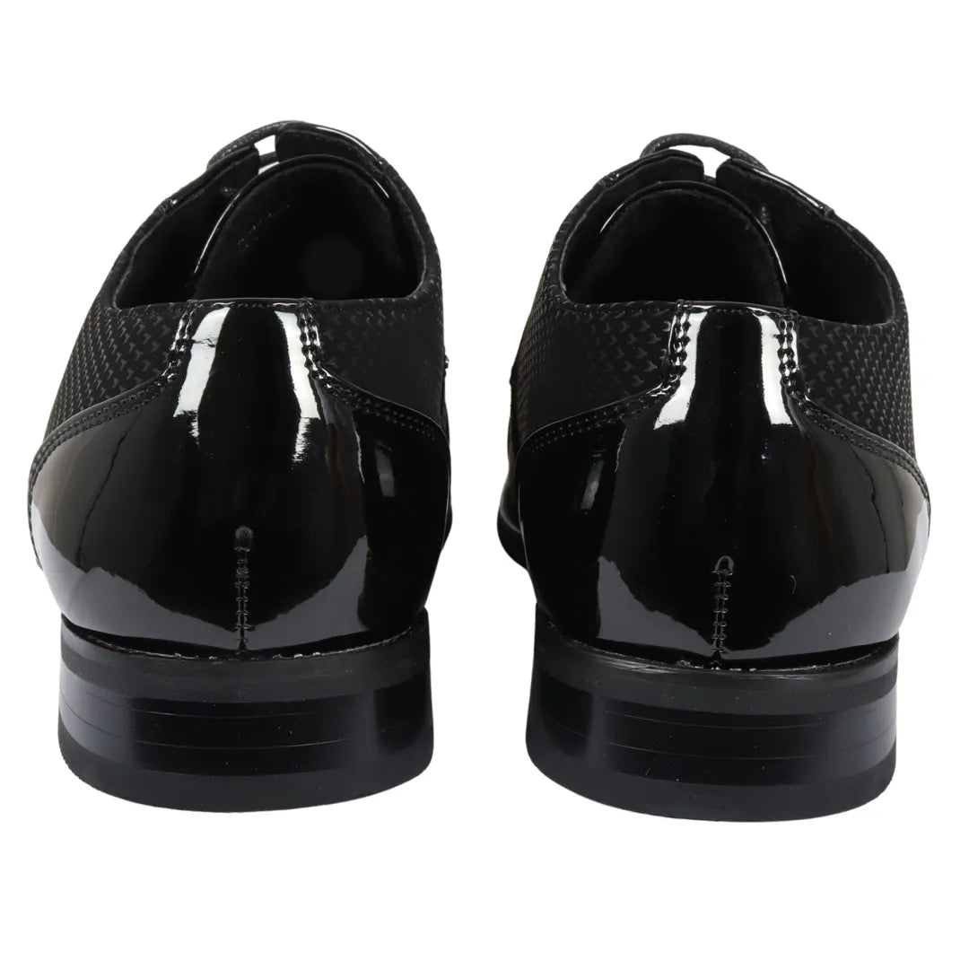 Men's Black Derby Shoes | Lace-Up Formal Footwear.