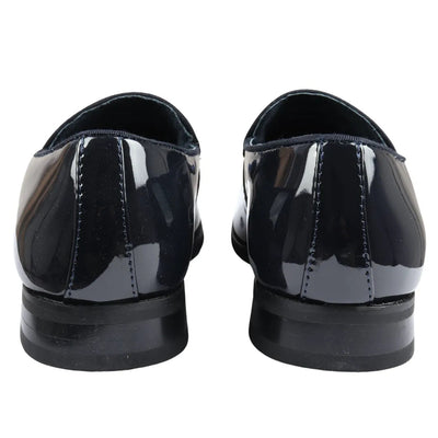 Men's Patent Loafers with Velvet Tassels | Slip-On Formal Shoes.