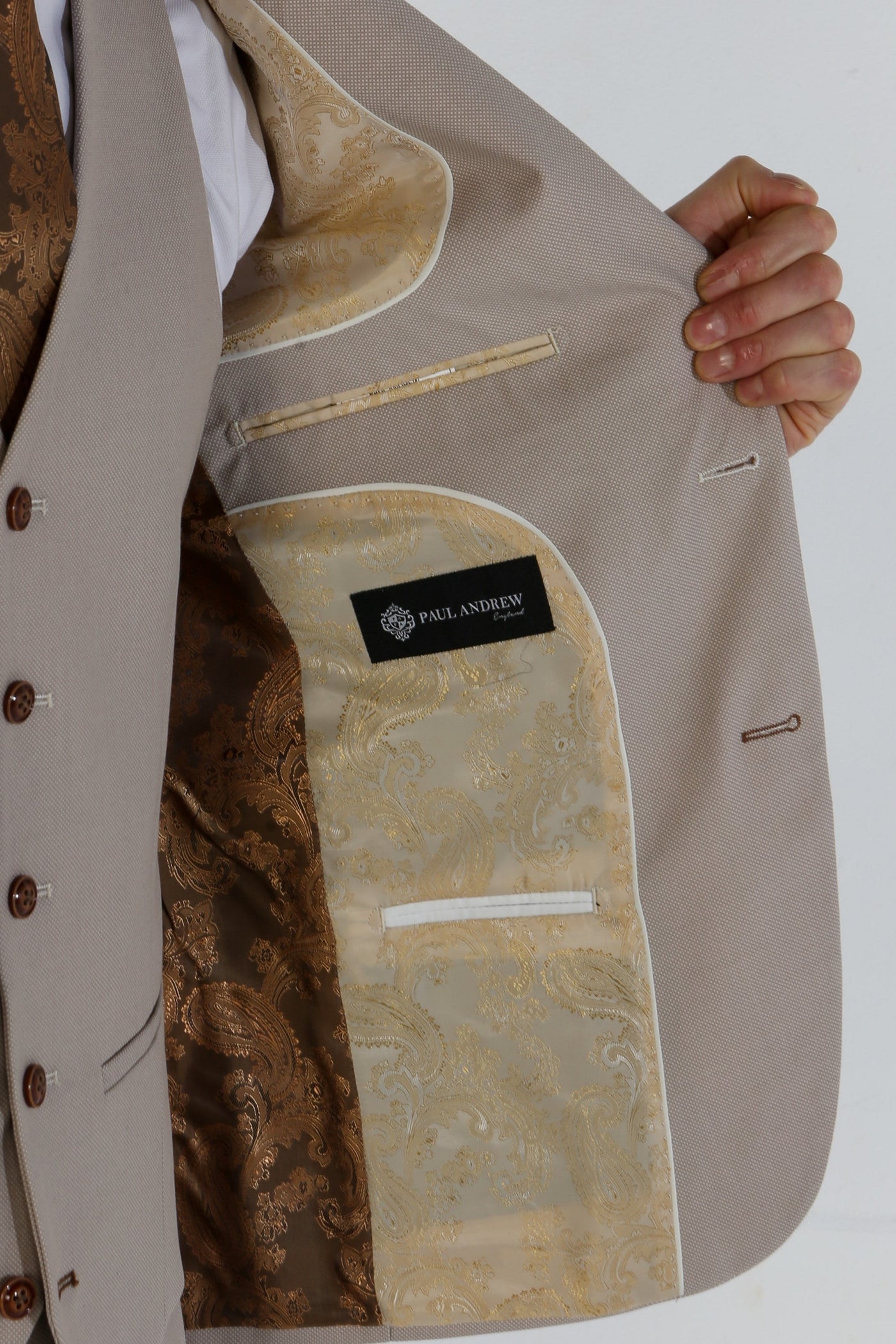 Mayfair Men's Stone Textured Blazer | Formal Jacket