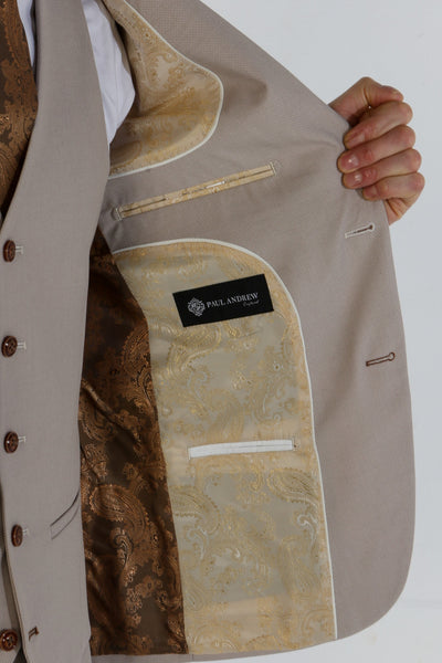 Mayfair Men's Stone Textured Blazer | Formal Jacket