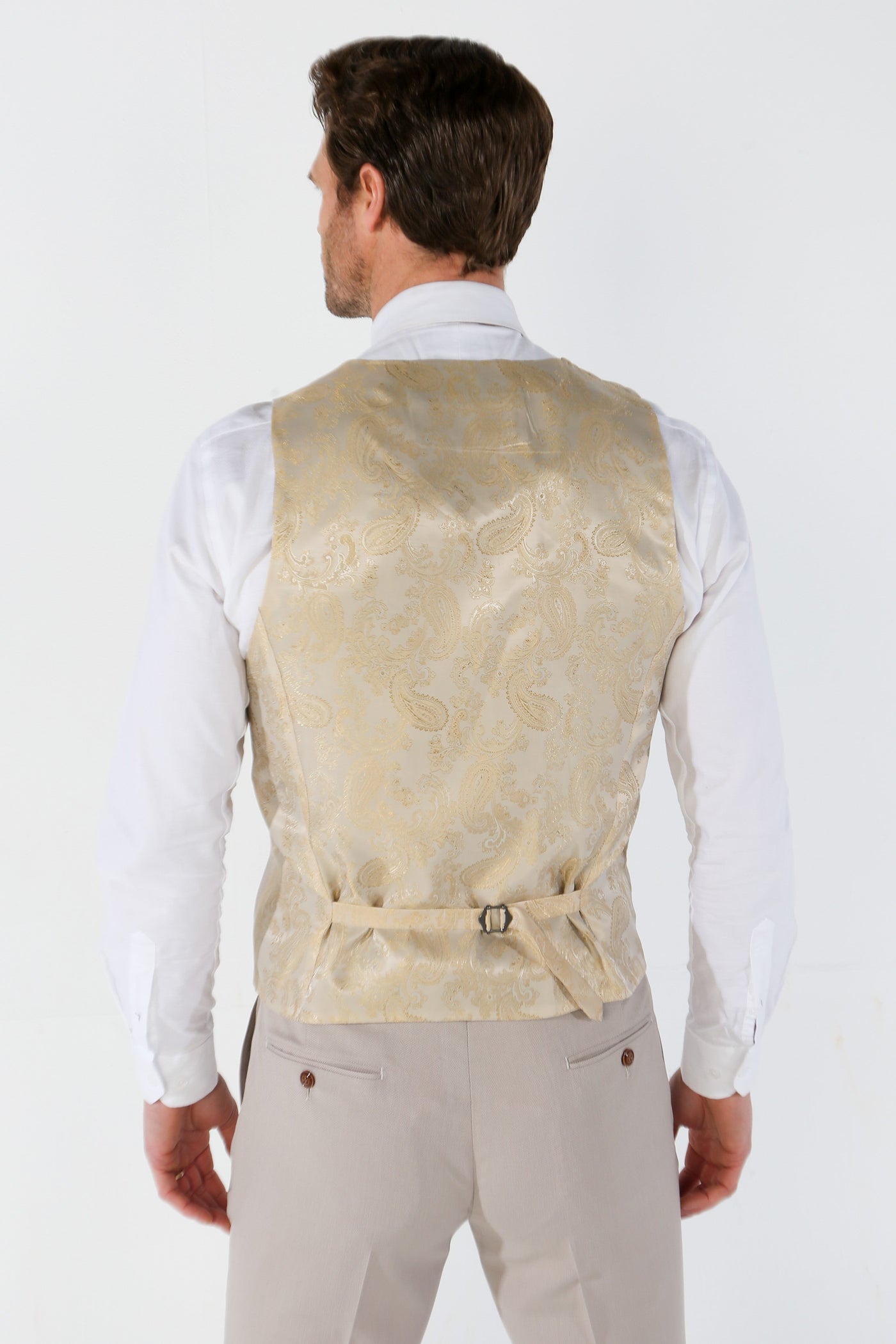 Men's Stone Textured Waistcoat | Mayfair Formal Tailored Vest