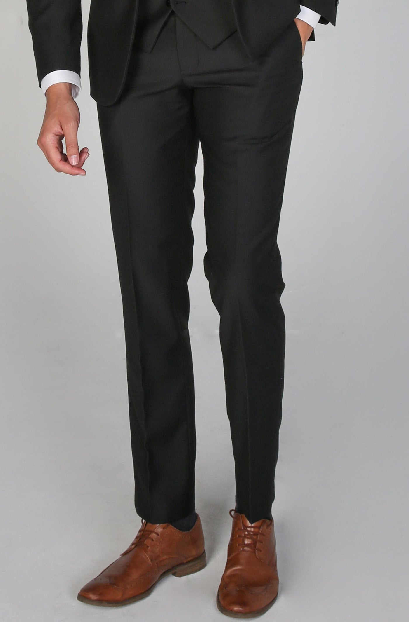 Parker Men's Black Three-Piece Suit | Classic Formal Wedding Suit